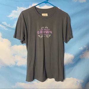 Locally Grown Gray Short Sleeve Tee size Medium